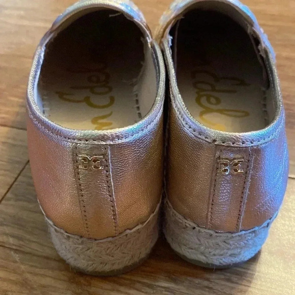 Sam Edelman Catherine rose gold espadrille shoe - size 8 - leather - Picture 4 of 7